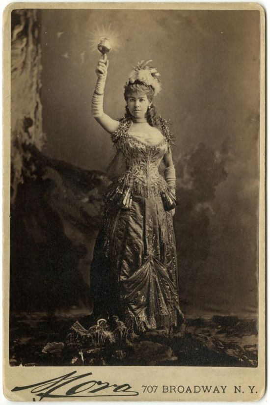 Alice Vanderbilt as the Electric Light. See more images of the surviving dress at http://thedreamstress.com/2010/10/1880s-fancy-dress-its-electric/