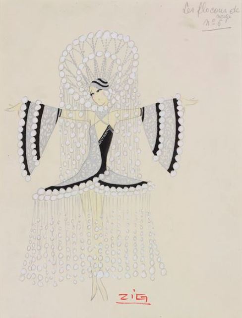 A "Snowflake" costume by "Zig," c. 1925. http://collections.vam.ac.uk/item/O1222891/costume-design-zig/