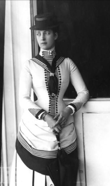 Queen Alexandra, when Princess of Wales, wearing a nautical costume.