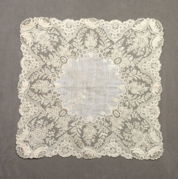 1888 wedding handkerchief