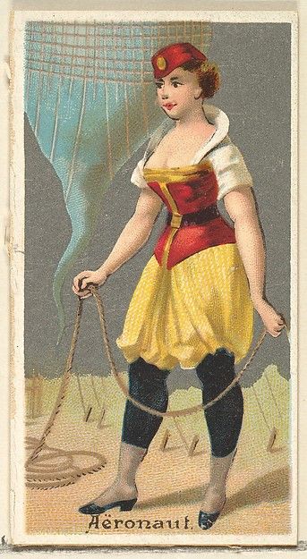lady aeronaut cigarette card
